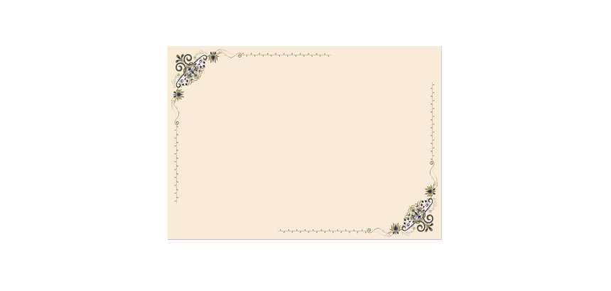 Diplomi - stampa offset volute - A4 - 120 gr - avorio - Sadoch - conf. 10 pezzi