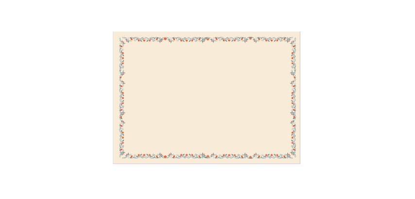 Diplomi - stampa offset fiori - A4 - 120 gr - avorio - Sadoch - conf. 10 pezzi