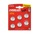 Micropila Eveready Lithium CR2016 - 3V - a pastiglia - litio - Energizer - blister 6 pezzi