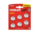 Micropila Eveready Lithium CR2032 - 3V - a pastiglia - litio - Energizer  - blister 6 pezzi