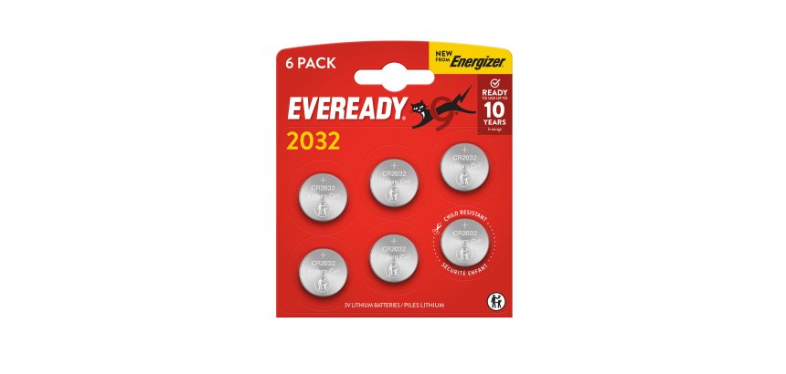 Micropila Eveready Lithium CR2032 - 3V - a pastiglia - litio - Energizer  - blister 6 pezzi