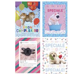 Biglietto Cani e Gatti fotografici - fantasie assortite - Rex Sadoch