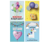 Biglietto Lifestyle - con glitter - fantasie assortite - Rex Sadoch