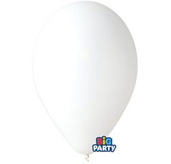 Palloncino - diametro 30 cm - lattice - bianco - conf. 10 pezzi