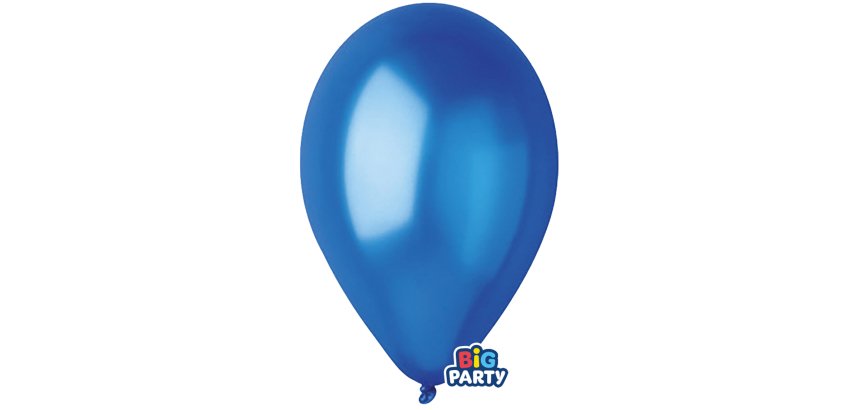 Palloncino - diametro 30 cm - lattice - blu - conf. 10 pezzi