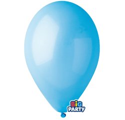 Palloncino - diametro 30 cm - lattice - celeste - conf. 10 pezzi