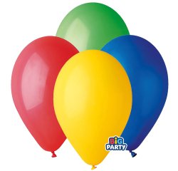 Palloncino - diametro 30 cm - lattice - colori assortiti - conf. 10 pezzi