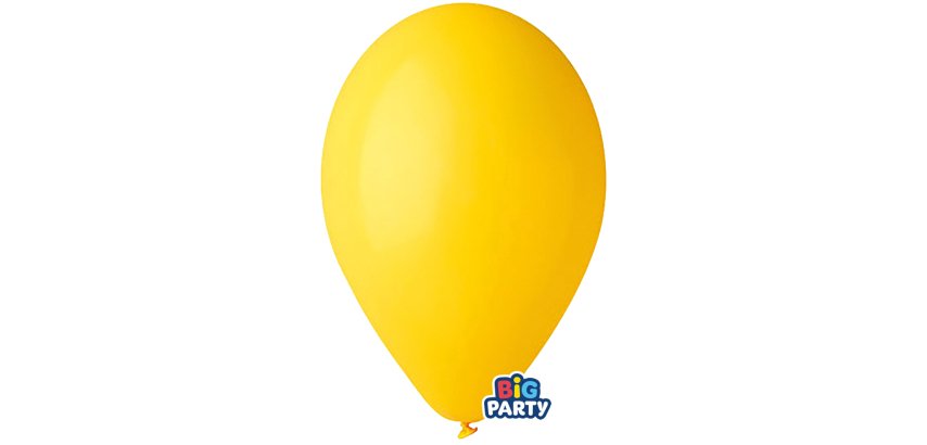Palloncino - diametro 30 cm - lattice - giallo - conf. 10 pezzi