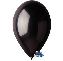 Palloncino - diametro 30 cm - lattice - nero - conf. 10 pezzi