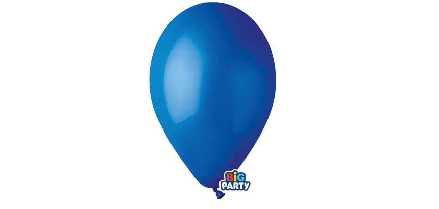 Palloncino - diametro 26 cm - lattice - blu - conf. 16 pezzi