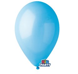 Palloncino - diametro 26 cm - lattice - celeste - conf. 16 pezzi