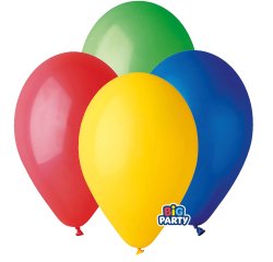 Palloncino - diametro 26 cm - lattice - colori assortiti - conf. 16 pezzi