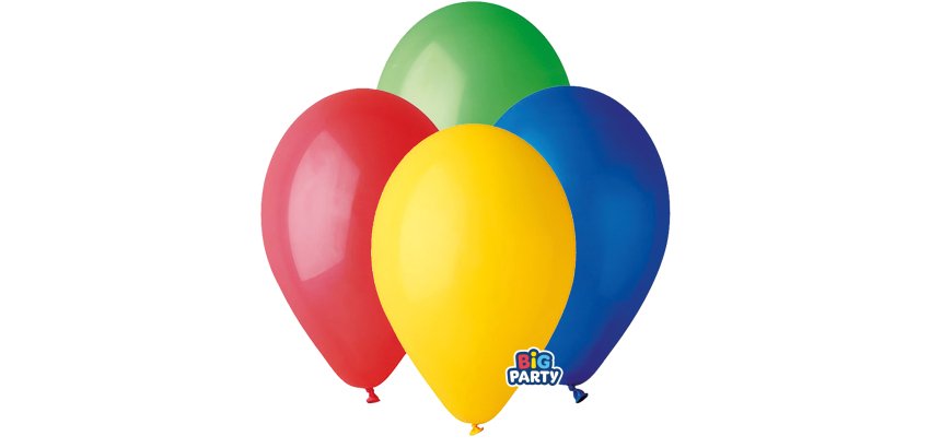 Palloncino - diametro 26 cm - lattice - colori assortiti - conf. 16 pezzi