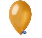 Palloncino - diametro 26 cm - lattice - metal oro - conf. 12 pezzi