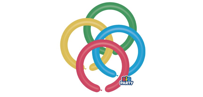 Palloncino modellabile - diametro 5 cm - lattice - conf. 12 pezzi