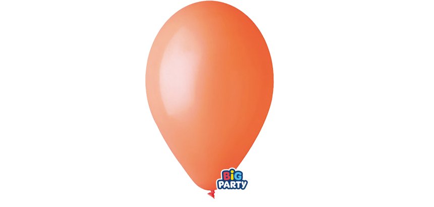 Palloncino - diametro 26 cm - lattice - arancione - conf. 16 pezzi