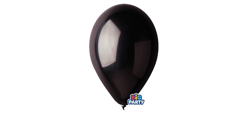 Palloncino - diametro 26 cm - lattice - nero - conf. 16 pezzi