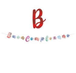 Festone Buon compleanno - in cartoncino - Big Party