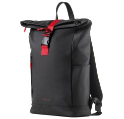 Zaino Roll-top Drop2Go - 30 x 42 x 14 cm - gomma - nero - In Tempo
