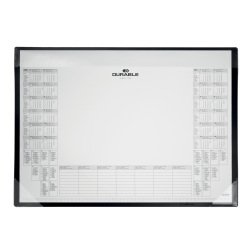 Sottomano in PP - con calendario e blocco appunti da 25 fogli - 60 x 43cm - nero - Durable