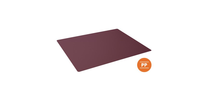 Sottomano - in PP opaco - 53 x 40 cm - rosso - Durable