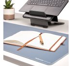 Sottomano da scrivania Breyta - 40 x 80cm - Blu marino - Fellowes