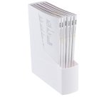 Portariviste Green2desk - in PS riciclato - 30 x 25,8 cm - dorso 9 cm - bianco - Fellowes