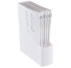 Portariviste Green2desk - in PS riciclato - 30 x 25,8 cm - dorso 9 cm - bianco - Fellowes