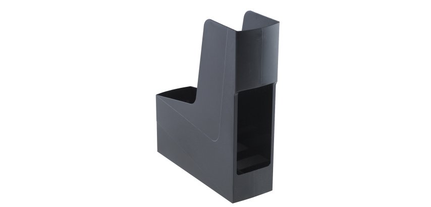 Portariviste Green2desk - in PS riciclato - 30 x 25,8 cm - dorso 9 cm - nero - Fellowes