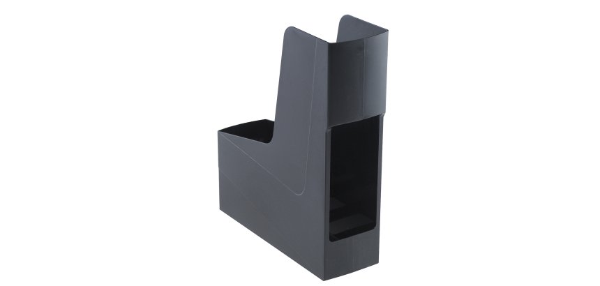 Portariviste Green2desk - in PS riciclato - 30 x 25,8 cm - dorso 9 cm - nero - Fellowes
