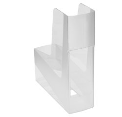 Portariviste Green2desk - in PS riciclato - 30 x 25,8 cm - dorso 9 cm - trasparente - Fellowes