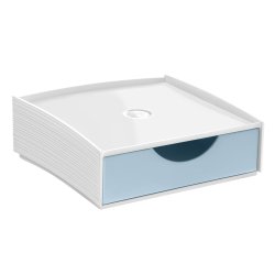 Cassettiera componibile Storage box -  18,6 x 18,5 x 6,4 cm  - azzurro chiaro - Cep