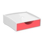 Cassettiera componibile Storage box -  18,6 x 18,5 x 6,4 cm  - rosso - Cep