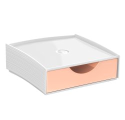 Cassettiera componibile Storage box -  18,6 x 18,5 x 6,4 cm  - pesca - Cep