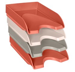 Vaschette portacorrispondenza Terra nova - 34,8 × 25,7 × 24,5 cm - colori assortiti - Cep - set 4pz