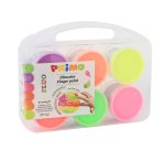 Ditacolor colori a dita - 100ml  - c/pennello - valigetta 6 colori fluo - Primo