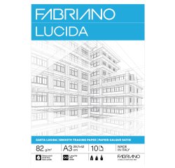 Blocco carta lucida - A3 - 29,7 x 42 cm - 10 fogli - 82gr - Fabriano
