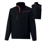Giacca Softshell 2 in 1 Soccia - taglia L - nero/rosso - Deltaplus