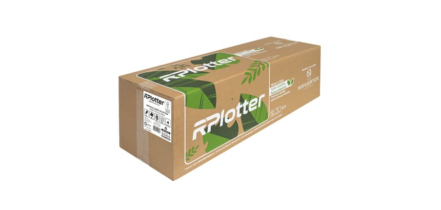Carta plotter - 625mm x 50mt - 90 gr - inkjet/laser - bianco - in carta Navigator Company - RPlotter
