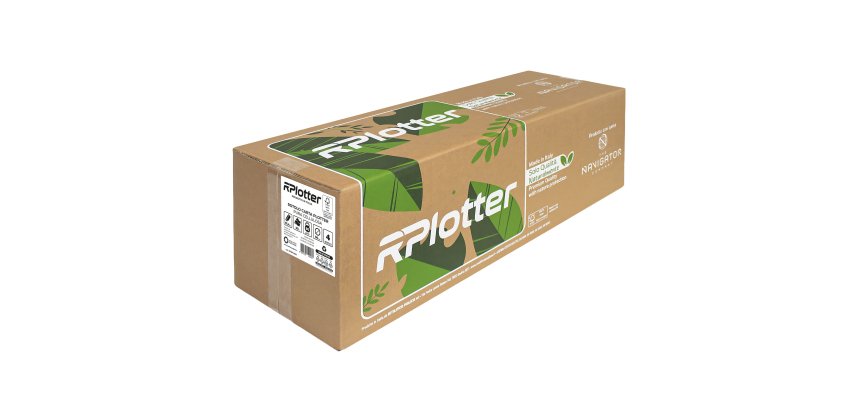 Carta plotter - 914mm x 50mt - 90 gr - inkjet/laser - bianco - in carta Navigator Company - RPlotter