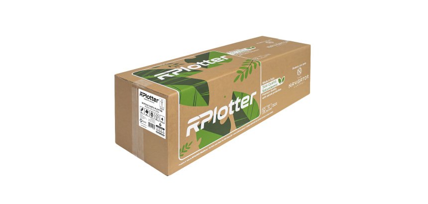 Carta plotter - 610mm x 50mt - 80 gr - inkjet/laser - bianco - in carta Navigator Company - RPlotter