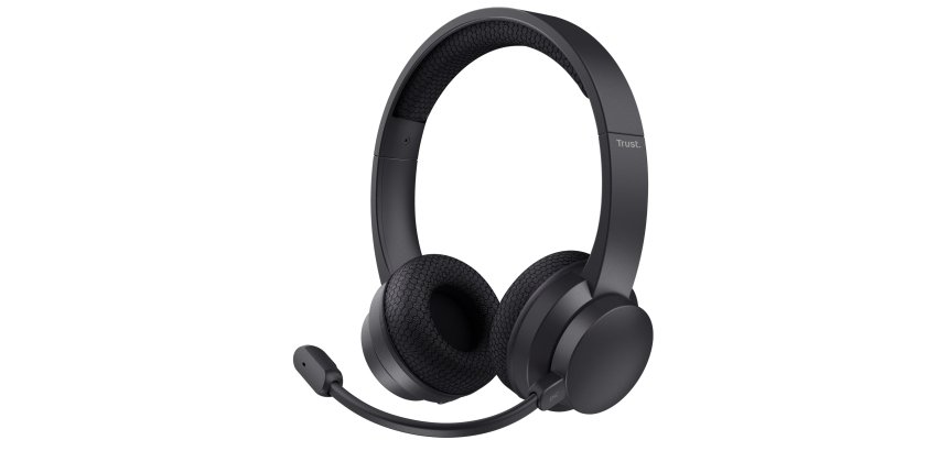 Trust Ayda Headset Wired & Wireless Head-band Calls/Music USB Type-C Bluetooth Black
