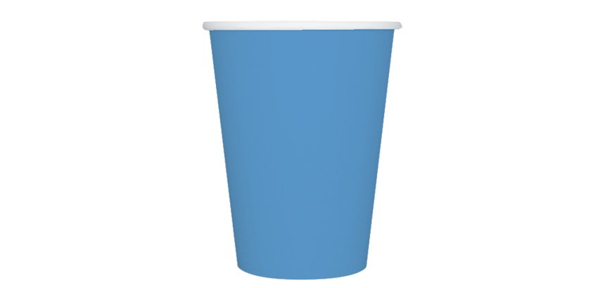 Bicchieri biodegradabili Ecocolor - 250cc - turchese - Big Party - conf. 25 pezzi