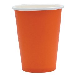 Bicchieri biodegradabili Ecocolor - 250cc - arancione - Big Party - conf. 25 pezzi