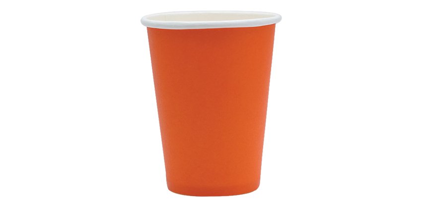 Bicchieri biodegradabili Ecocolor - 250cc - arancione - Big Party - conf. 25 pezzi