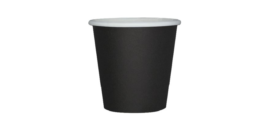 Bicchieri biodegradabili Ecocolor - 80cc - nero - Big Party - conf. 25 pezzi