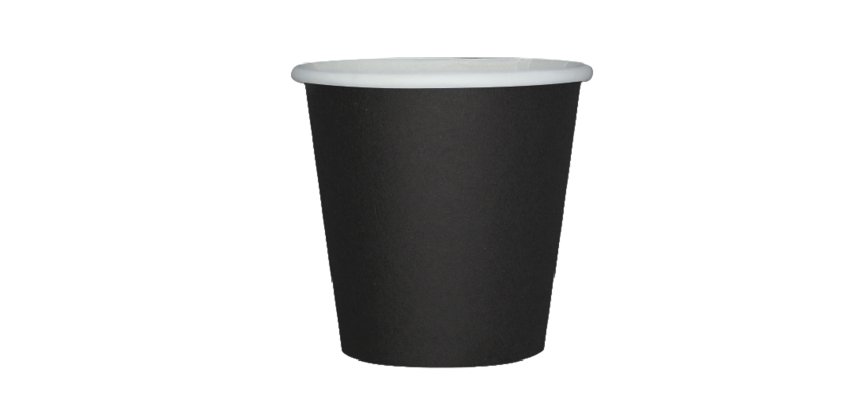 Bicchieri biodegradabili Ecocolor - 80cc - nero - Big Party - conf. 25 pezzi