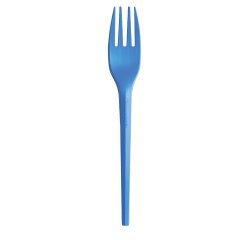 Forchette in CPLA - 16 cm - blu - Big Party - conf. 20 pezzi