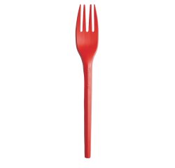 Forchette in CPLA - 16 cm - rosso - Big Party - conf. 20 pezzi