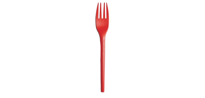 Forchette in CPLA - 16 cm - rosso - Big Party - conf. 20 pezzi